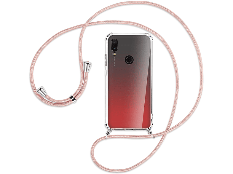 Xiaomi, / 7, Redmi Rosegold MORE MTB ENERGY Backcover, Umhänge-Hülle mit Kordel, Silber