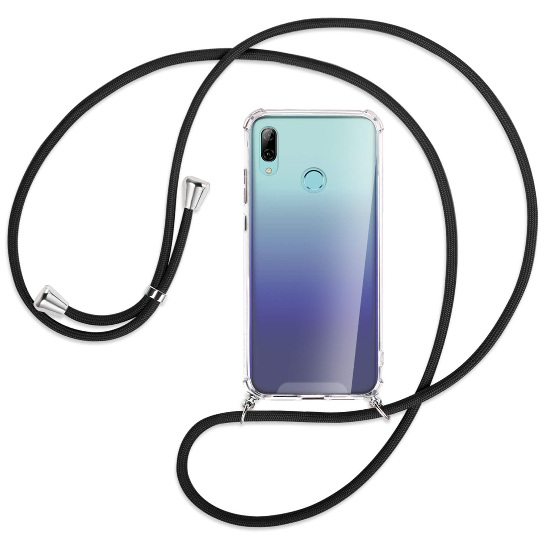 MTB MORE ENERGY Umhänge-Hülle mit Silber 10 P Huawei, / smart Schwarz Kordel, 2019, Backcover, Lite