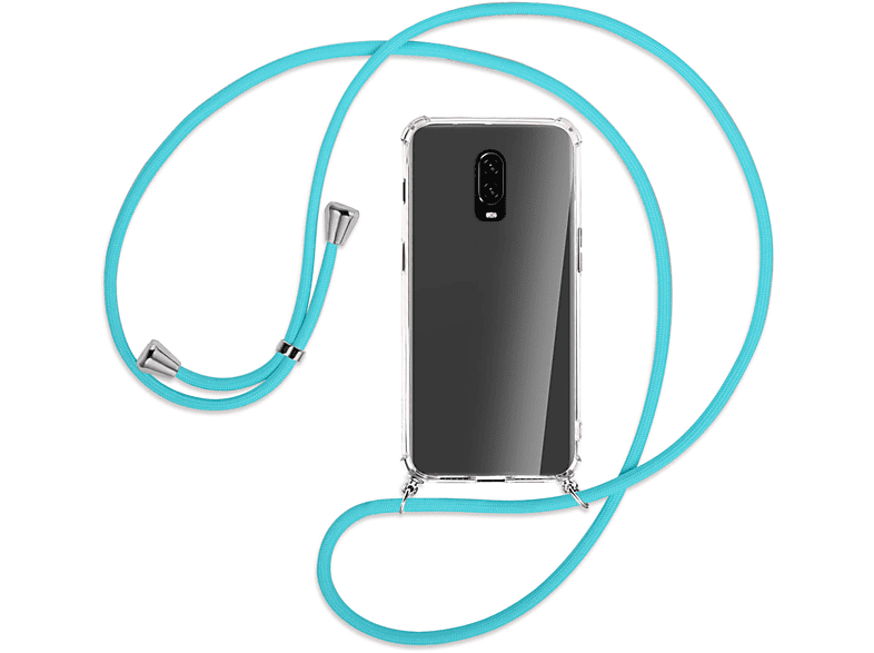 Kordel, OnePlus, mit Silber MTB ENERGY 6T, / MORE Türkis Backcover, Umhänge-Hülle