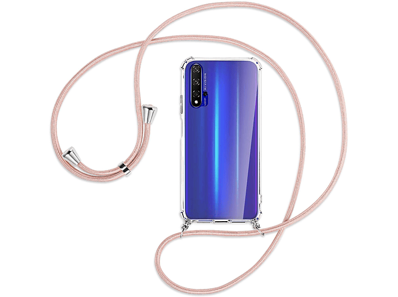 / Rosegold Backcover, Huawei, 5T, 20, MTB Kordel, ENERGY MORE Umhänge-Hülle mit nova Silber