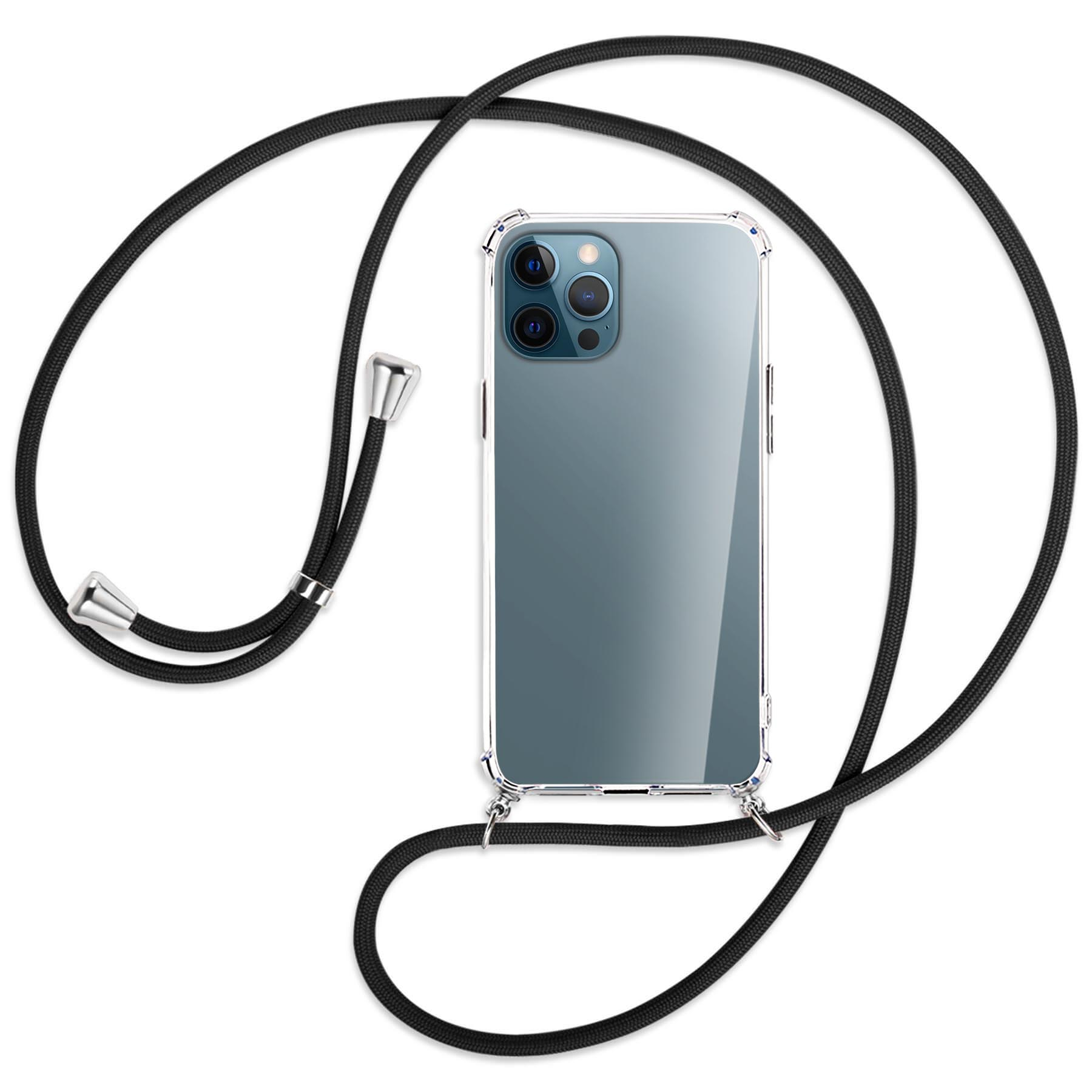 Silber Kordel, / Backcover, ENERGY Pro MTB Max, iPhone mit 12 MORE Schwarz Umhänge-Hülle Apple,