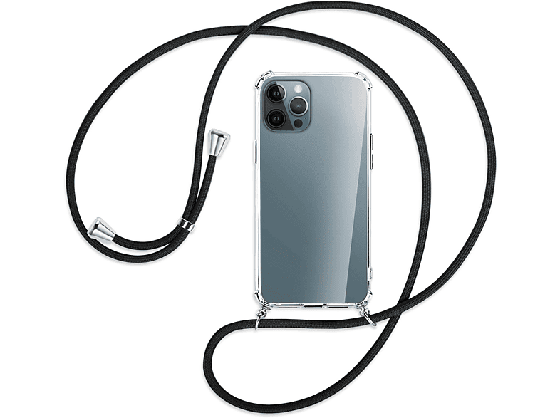 Silber Kordel, / Backcover, ENERGY Pro MTB Max, iPhone mit 12 MORE Schwarz Umhänge-Hülle Apple,