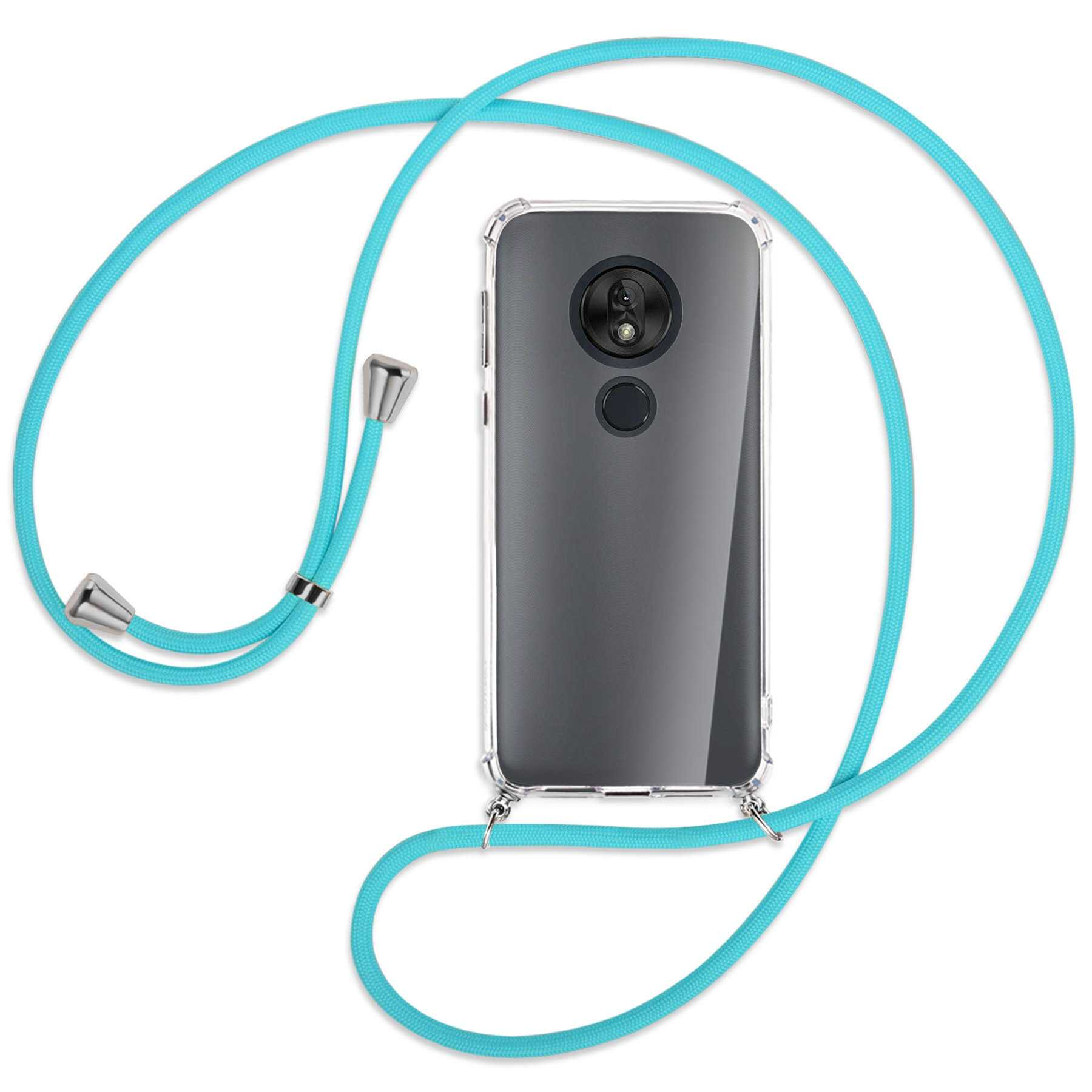 Silber Motorola, Türkis Moto Kordel, Umhänge-Hülle Backcover, mit MTB G7Play, MORE / ENERGY