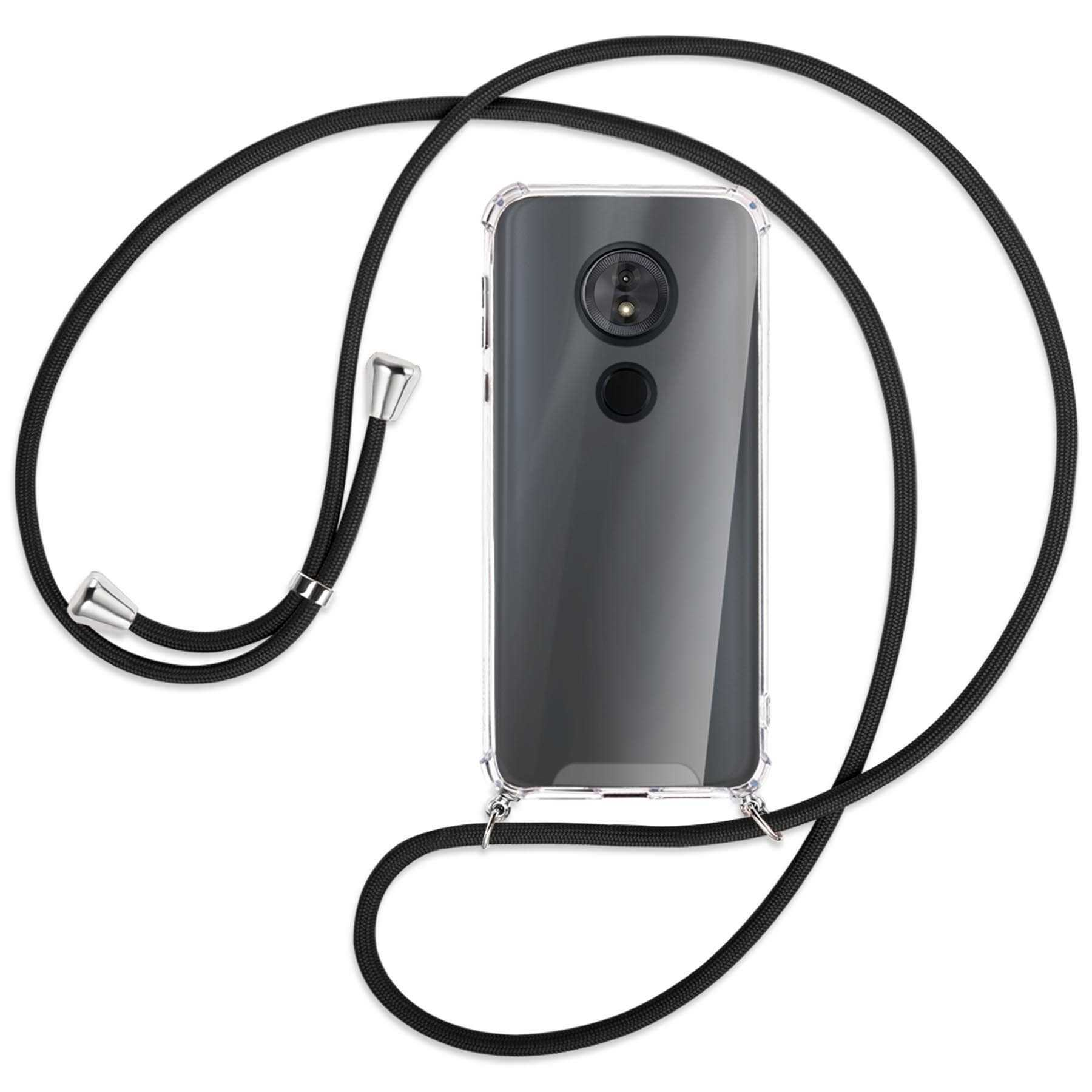 E5, Backcover, G6 Umhänge-Hülle Motorola, mit ENERGY MTB Moto Kordel, Play, / Moto Silber MORE Schwarz