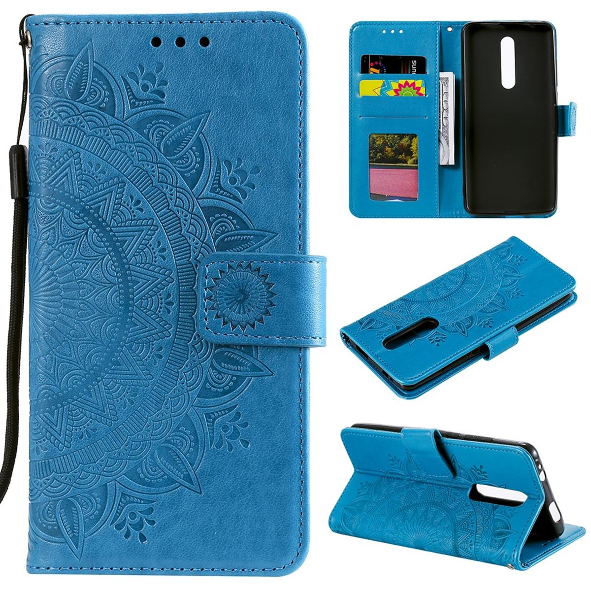 Mandala Bookcover, Muster, Mi Xiaomi, / 9T 9T Blau COVERKINGZ Pro, mit Klapphülle Mi