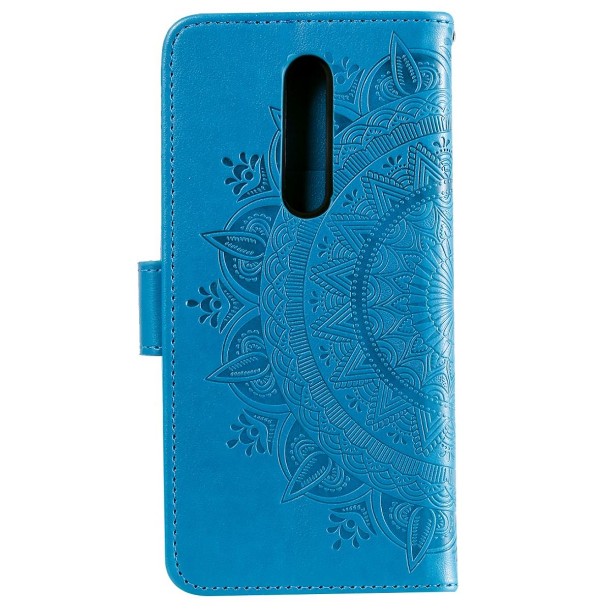 Klapphülle Muster, Mi COVERKINGZ Xiaomi, 9T / 9T Mi Mandala Pro, mit Blau Bookcover,
