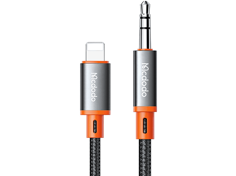 MCDODO 3,5mm Miniklinke 1,2 Meter iOS Audiokabel, Grau