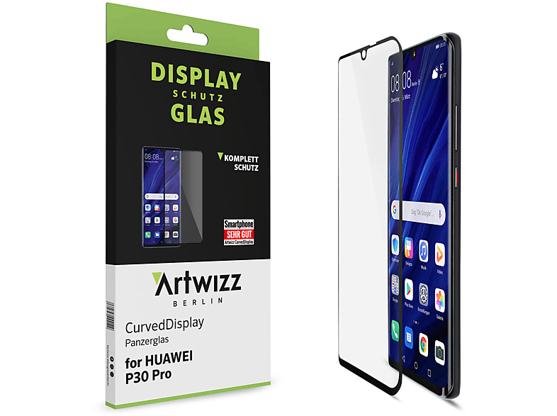 Displayschutz(für ARTWIZZ Pro) (2er P30 Huawei Pack) CurvedDisplay