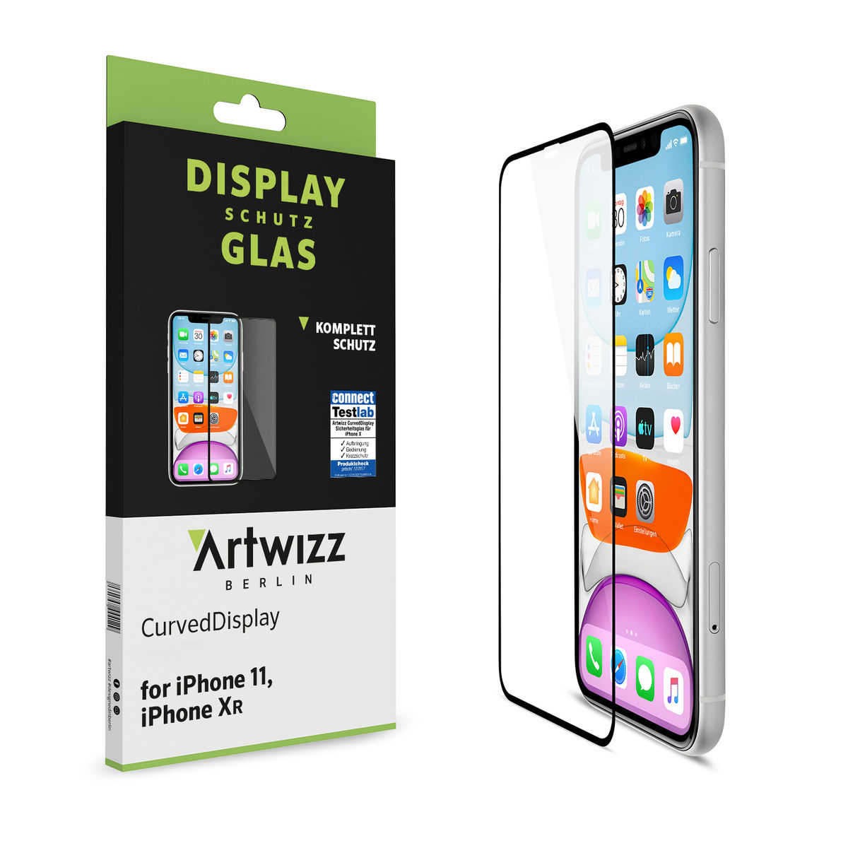 / ARTWIZZ Xr (2er Displayschutz(für iPhone Pack) iPhone CurvedDisplay 11) Apple