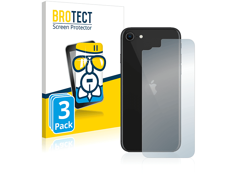 SE BROTECT Apple iPhone Airglass 2 2020) 3x klare Schutzfolie(für