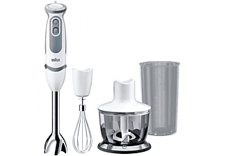 Batidora - BRAUN 5235 WH MINIPIMER 5 DE MANO 1000W PICADORA, VASO MEDIDOR Y VARILLAS | MediaMarkt