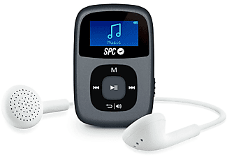 Reproductor MP3 - SPC SPC 8648N NEGRO REPRODUCTOR MP3 8GB RADIO FM PANTALLA ILUMINADA CLIP DE FÁCIL TRANSPORTE, 8 GB, -, Negro