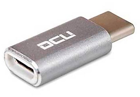 Adaptador  - DCU 30402025 PLATA ADAPTADOR USB MICRO USB A USB TIPO C DCU, PLATA