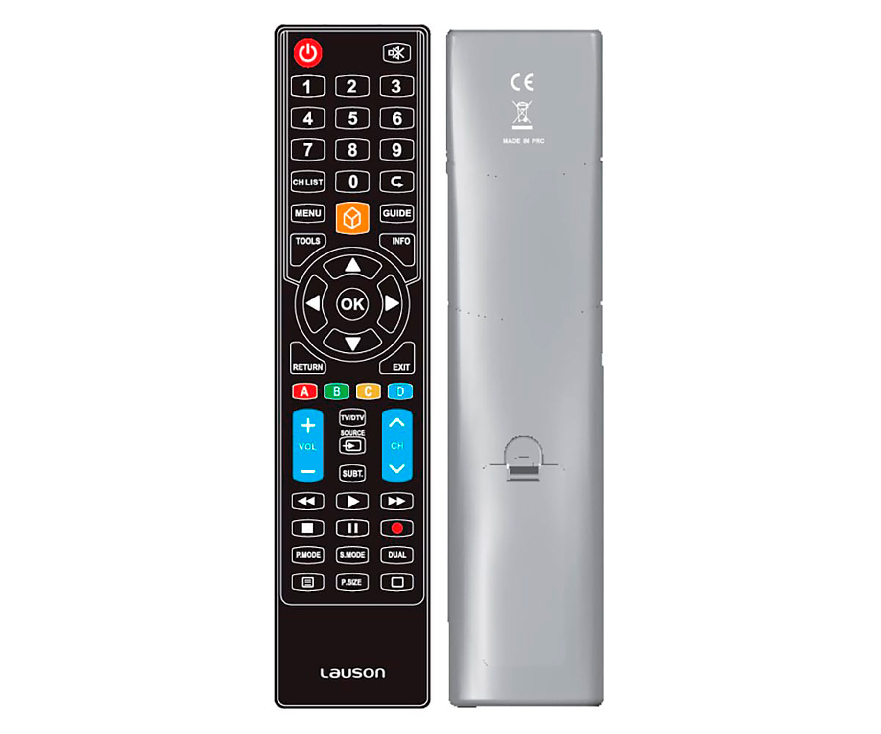 Mando A Distancia lauson md205 lgpanasonicon philipssamsungsony universal sony samsung y negro 5 en 1 de reemplazo