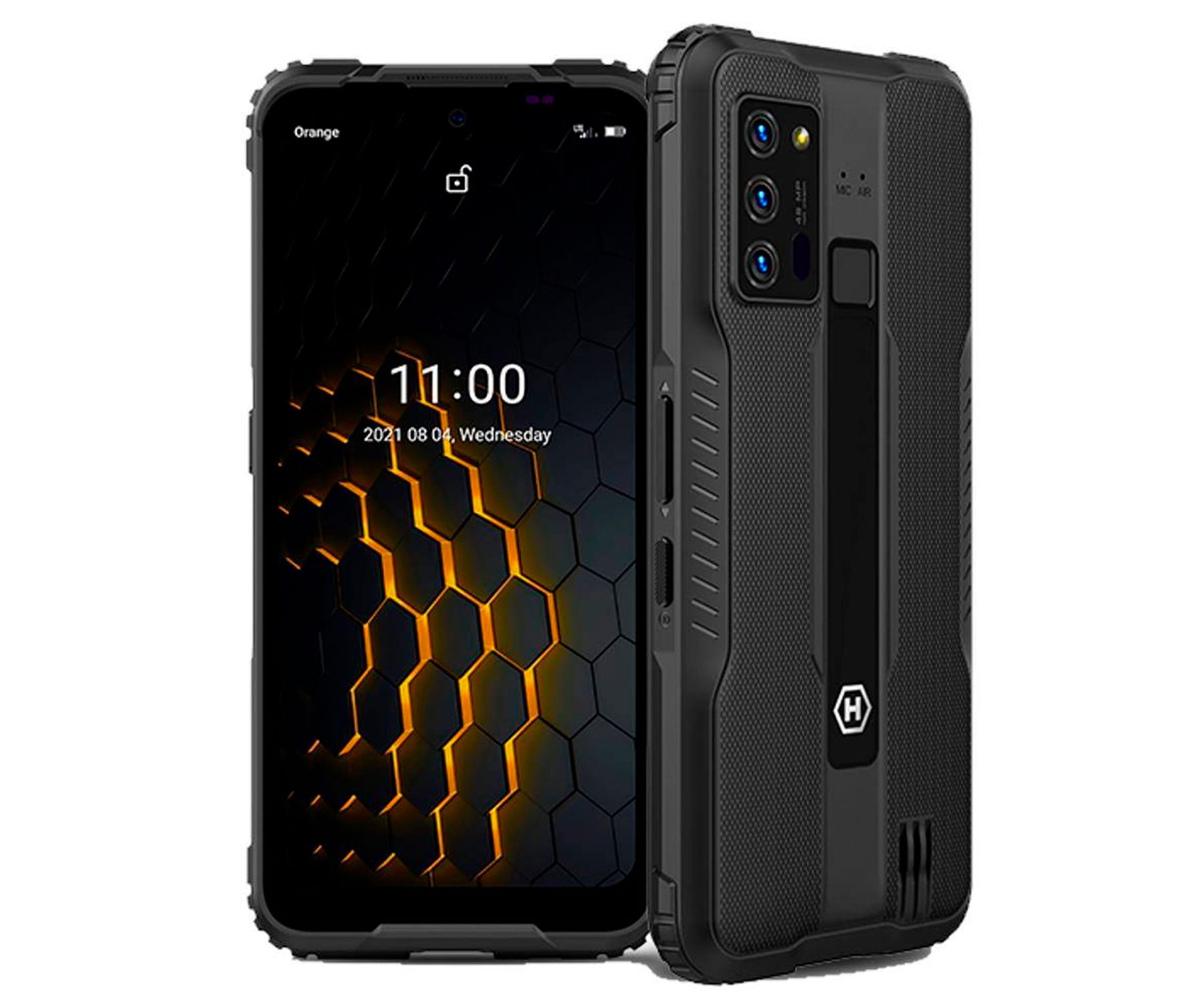 Hammer Blade 5g smartphone robusto esim pantalla de 63 fhd ips 6g ram 128 gb memoria interna 48mpx ik07 ip69 5000 mah carga android 11 lector huellas dactilares usbc 6+128gb 6.3 2ghz