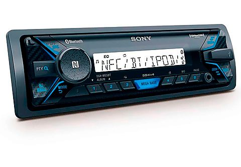 Receptor multimedia  - SONY DSX-M55BT RECEPTOR MULTIMEDIA BLUETOOTH NFC MEGA BASS RADIO FM/AM USB REPRODUCTOR Y AUX SONY, Bluetooth, -, Negro