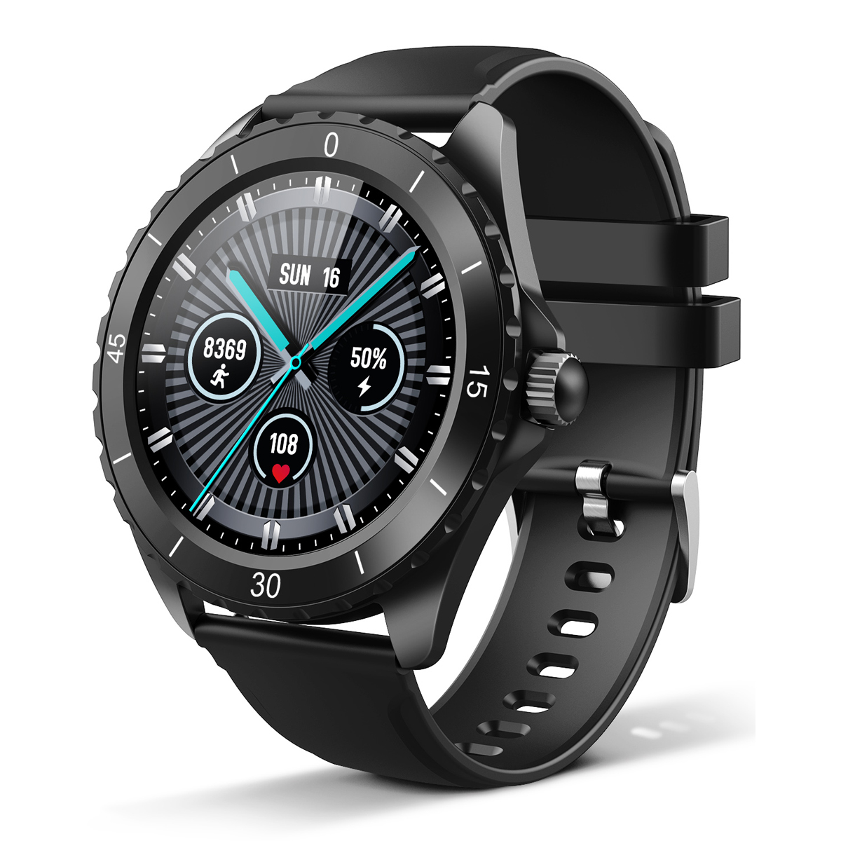 ELEGIANT schwarz C520 TPU, Smartwatch