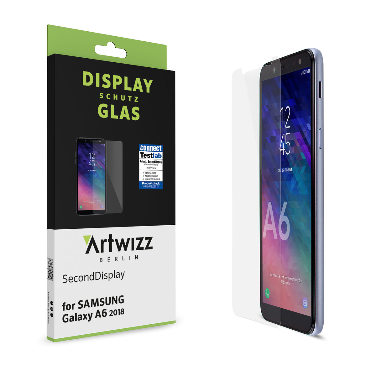 Galaxy A6 SecondDisplay (2018)) ARTWIZZ Displayschutz(für Samsung