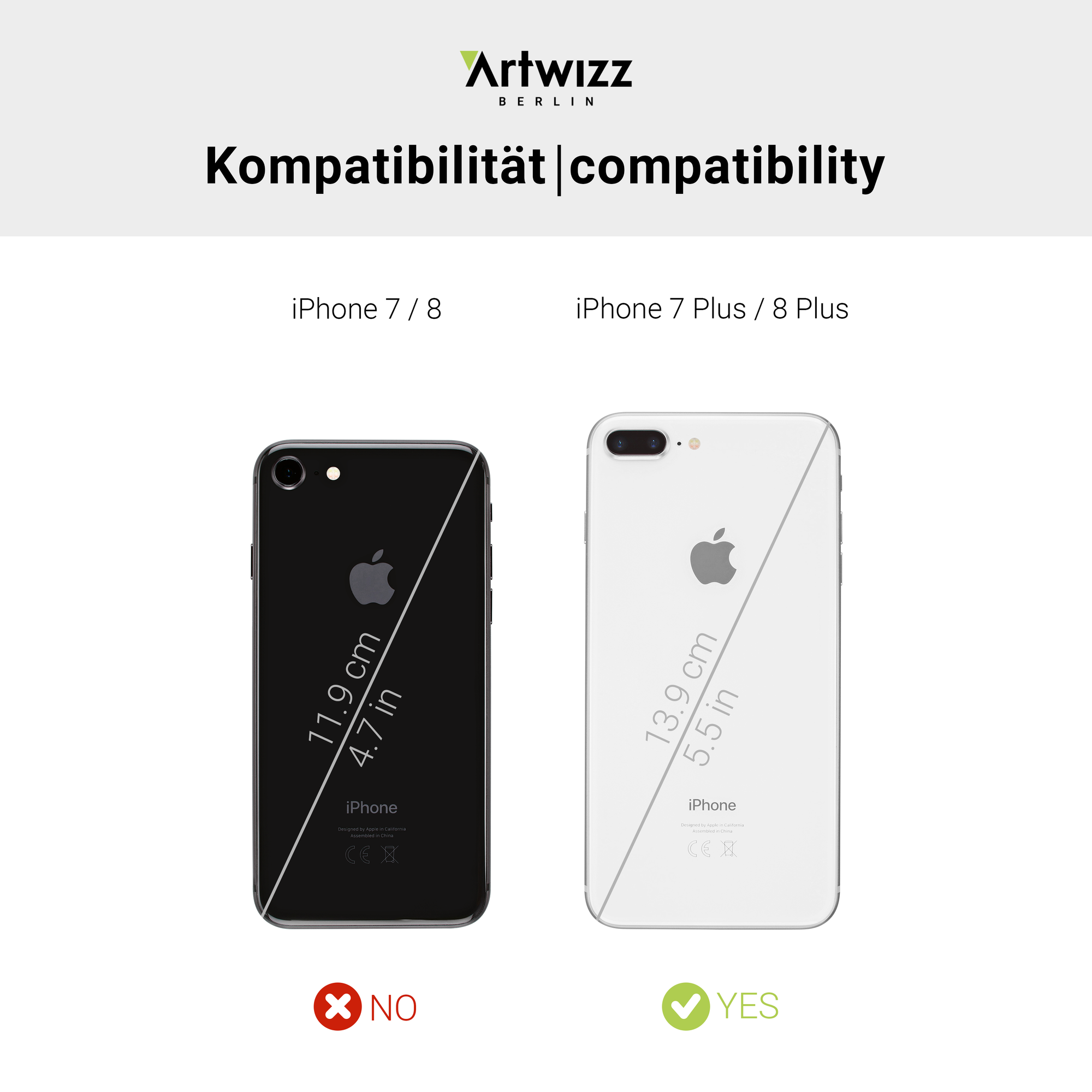 ARTWIZZ TPU Card Case, Backcover, 8 iPhone Schwarz iPhone Plus, 7 Apple, Plus 