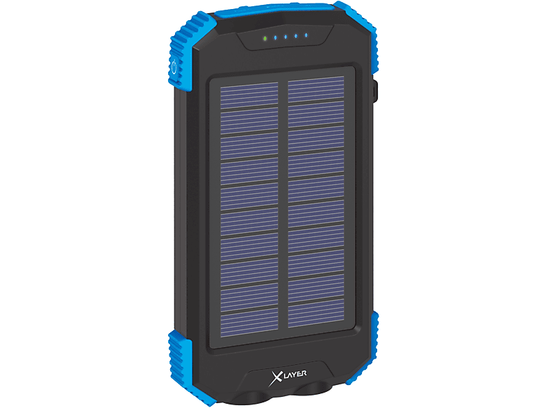 XLAYER PLUS Solar Powerbank 10000 mAh Schwarz MediaMarkt