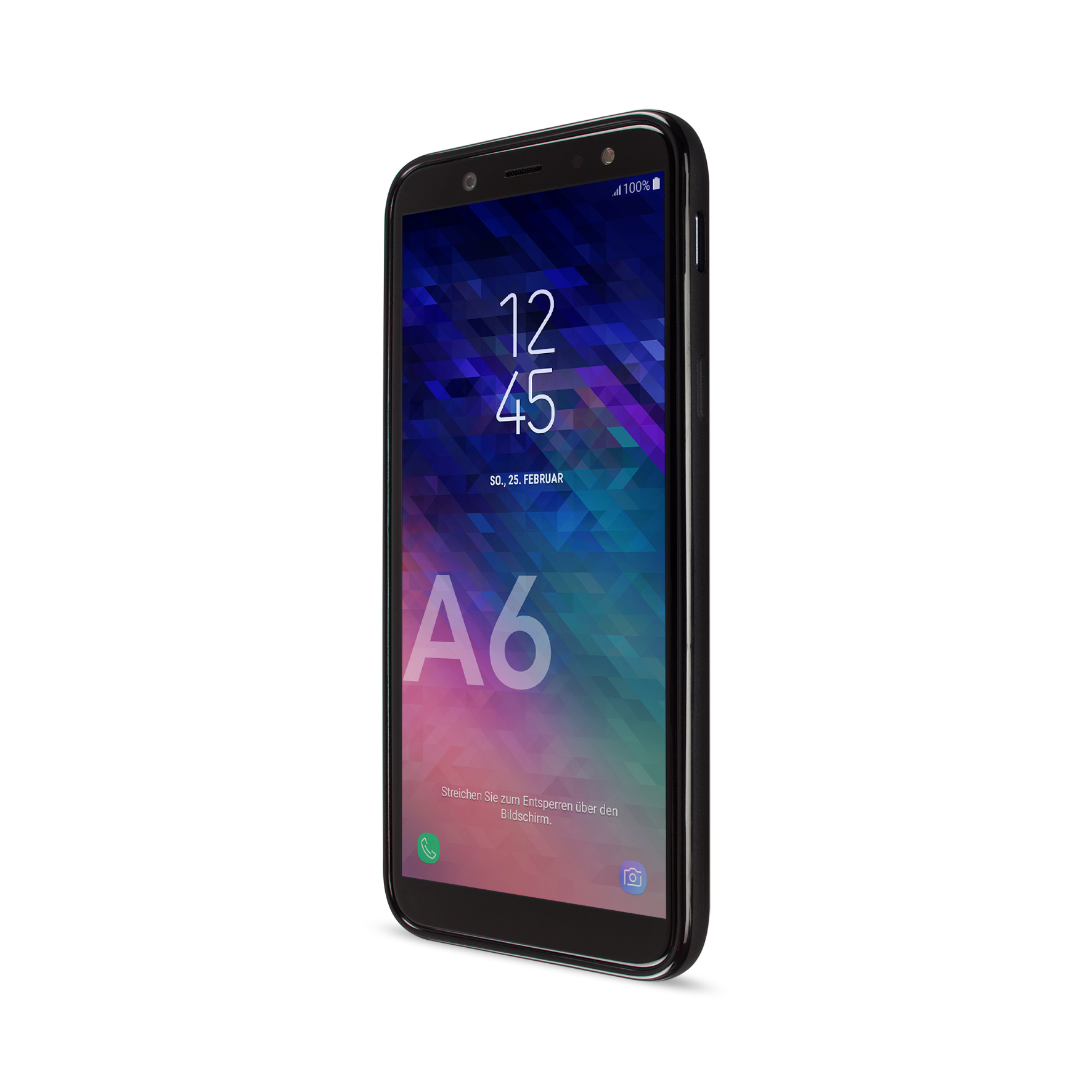 ARTWIZZ A6 Case, Schwarz TPU Galaxy Backcover, Card (2018), Samsung,