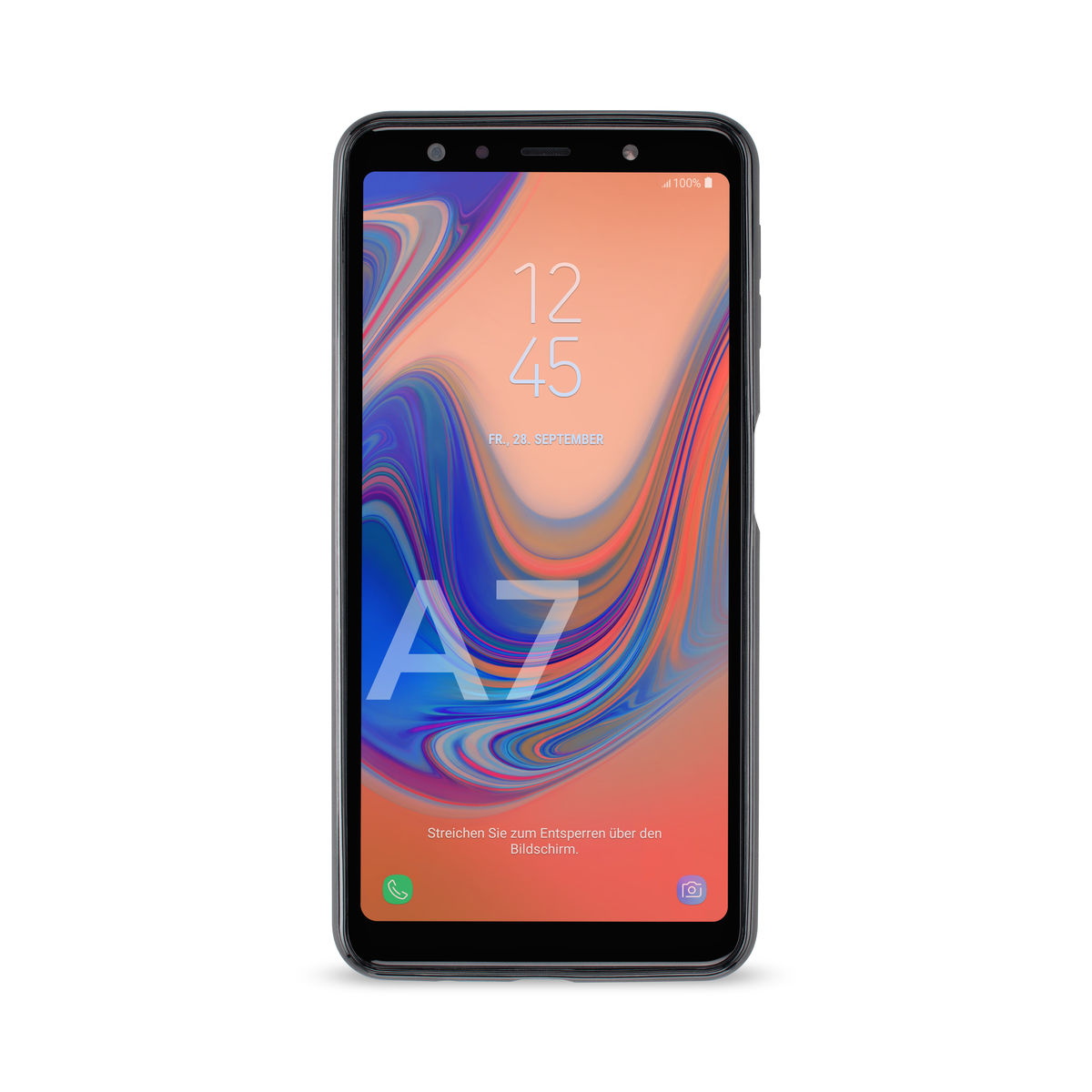 ARTWIZZ TPU Case, Backcover, A7 Schwarz Samsung, (2018), Galaxy