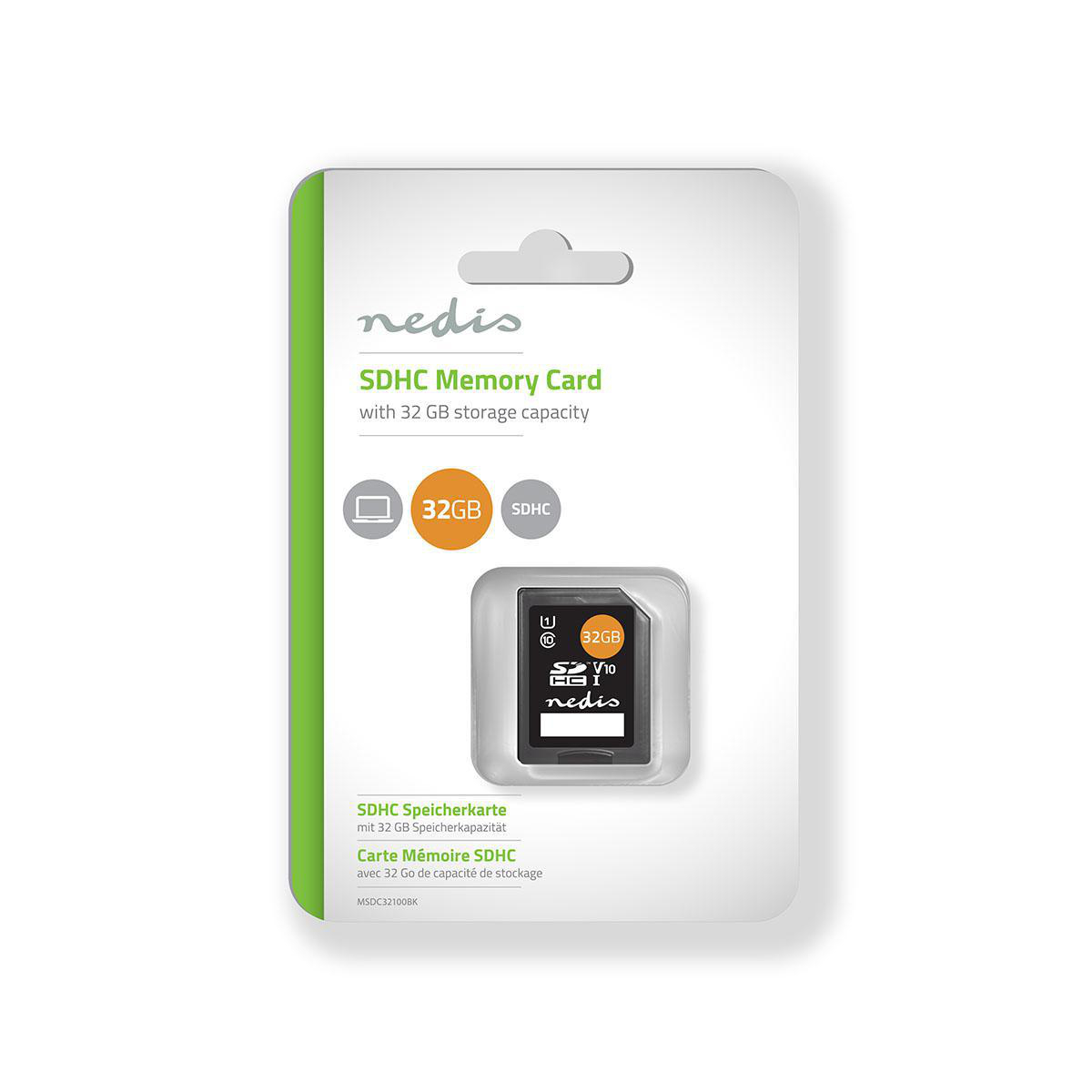 NEDIS MSDC32100BK, SDHC 32 GB Speicherkarte