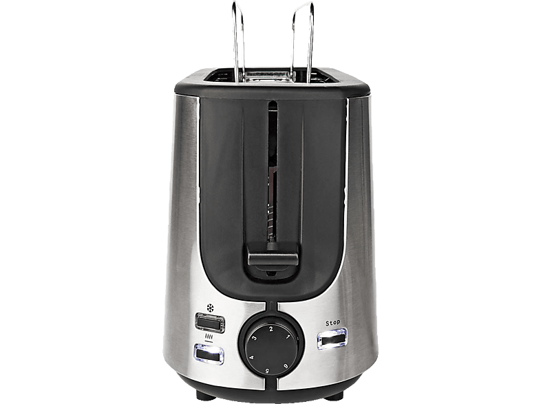 NEDIS KABT310EAL Toaster Aluminium (1000 Watt, Schlitze: 2)