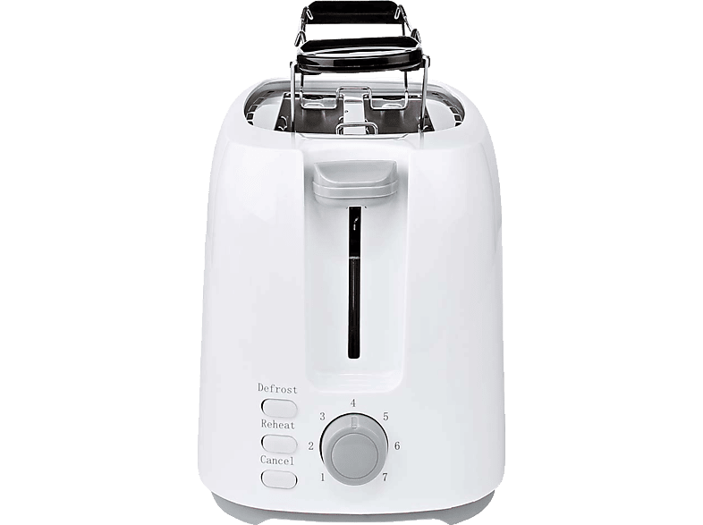 (750 2) Watt, Schlitze: NEDIS Weiss Toaster KABT250EWT