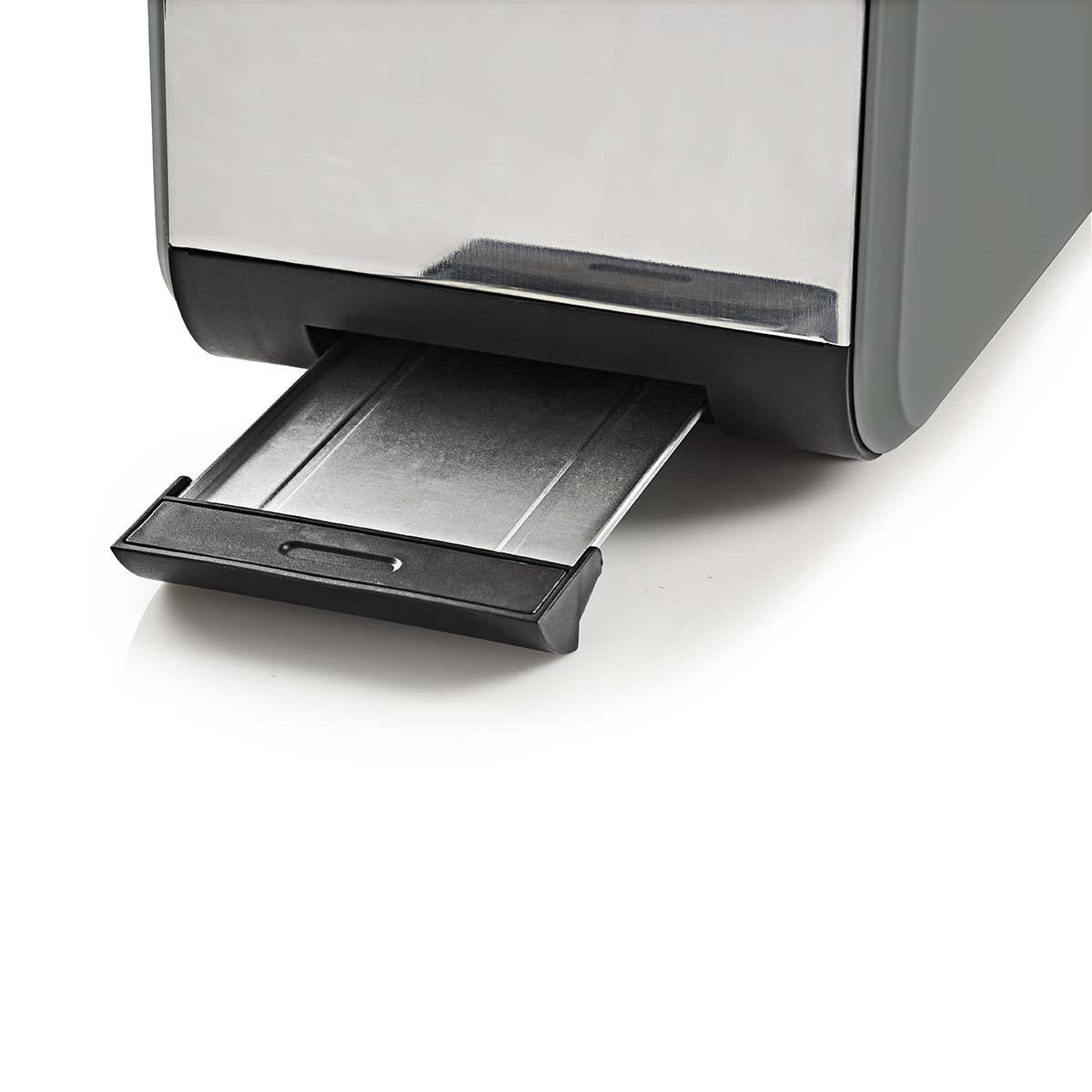 KABT510EGY 2) NEDIS Toaster Schlitze: Grau Watt, (900