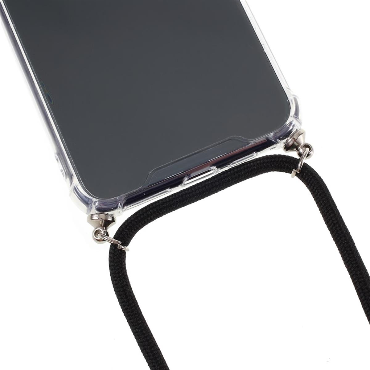 COVERKINGZ Silikon Handykette mit verstellbarer Backcover, Apple, iPhone Transparent Kordel, Pro, 11