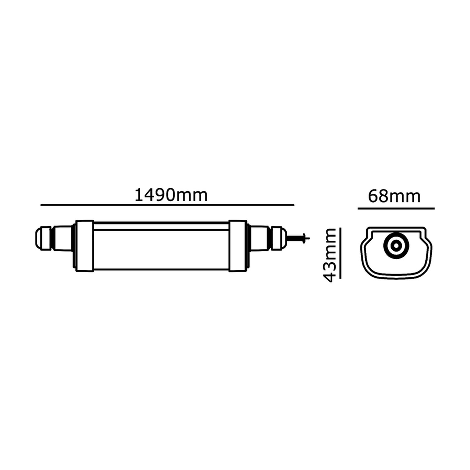 Feuchtraumleuchte IPG IP65 Proline BRAYTRON Neutralweiß LED