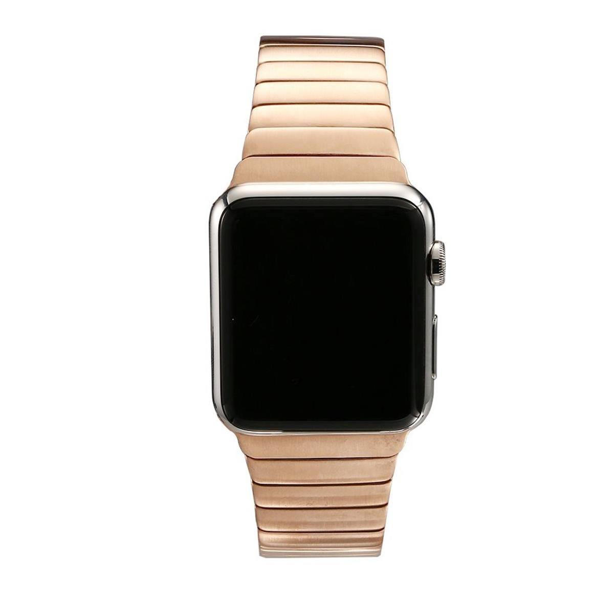 Roségold Apple Smartband, 7/6/SE/5/4/3/2/1, COVERKINGZ Apple, 42/44/45/49mm, Edelstahl aus Gliederarmband Watch