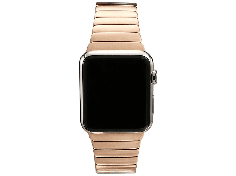 Apple, 7/6/SE/5/4/3/2/1, Gliederarmband 42/44/45/49mm, Smartband, Roségold Watch Edelstahl Apple COVERKINGZ aus