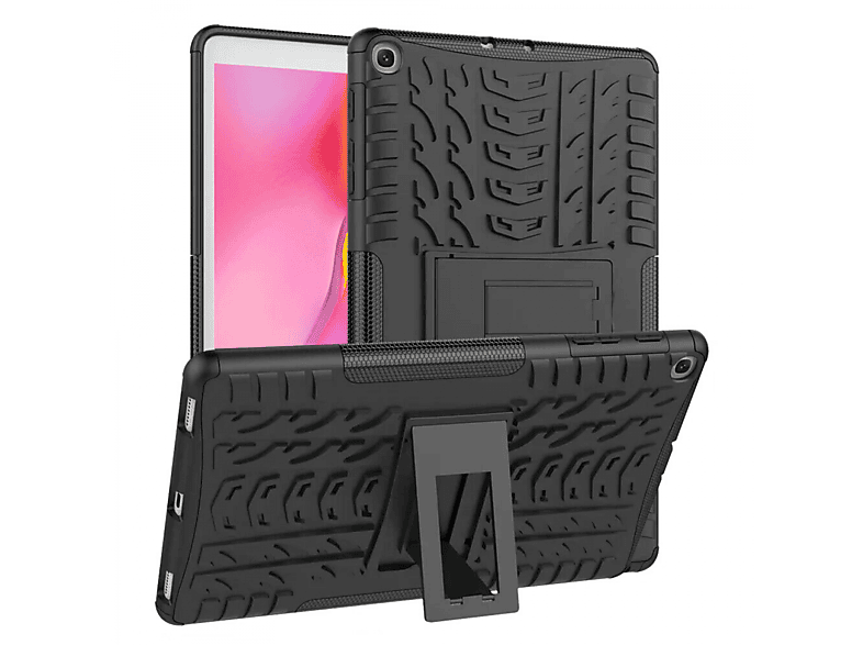 CASEONLINE Stoßfest 2i1 - Schwarz Thermoplastisches für Samsung Backcover Urethan, Tablethülle Multicolor