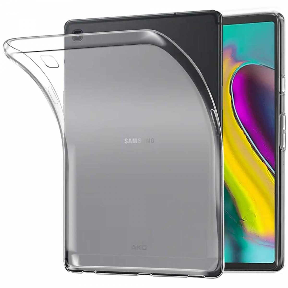 Tablethülle Thermoplastisches Transparent Urethan, Backcover für CASEONLINE Samsung Clear