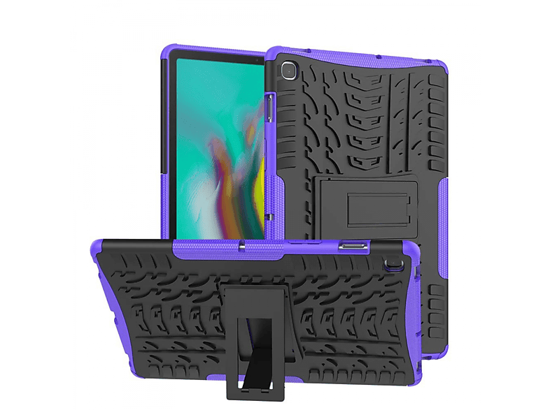 CASEONLINE Stoßfest 2i1 Multicolor Backcover Thermoplastisches Tablethülle Violett Urethan, - für Samsung