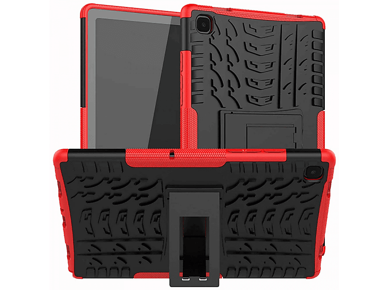CASEONLINE Stoßfest - Backcover Samsung Tablethülle für Rot Thermoplastisches 2i1 Urethan, Multicolor