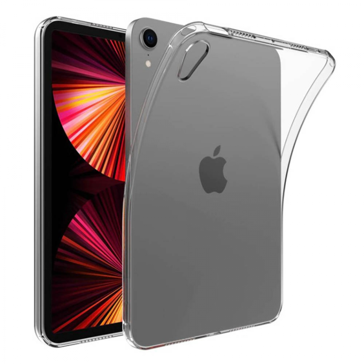Clear CASEONLINE Transparent Thermoplastisches für Backcover Urethan, Tablethülle Apple