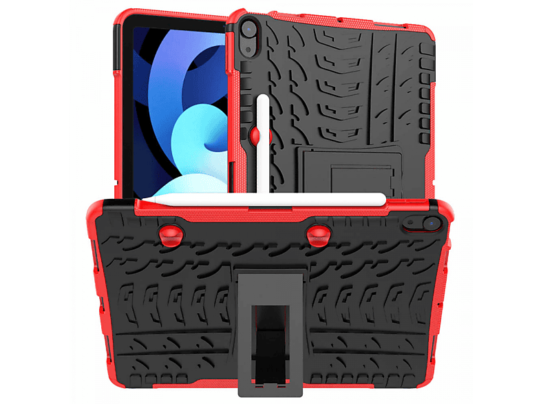 CASEONLINE Stoßfest 2i1 - Rot Apple Tablethülle Multicolor Backcover für Urethan, Thermoplastisches