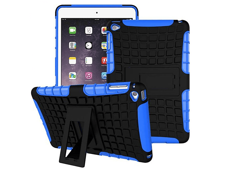 - Thermoplastisches 2i1 Stoßfest für Multicolor Tablethülle Urethan, Backcover Blau Apple CASEONLINE