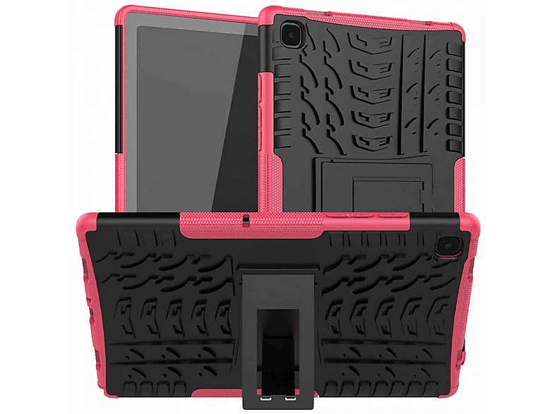 CASEONLINE Stoßfest 2i1 - Pink Tablethülle Backcover für Samsung Thermoplastisches Urethan, Multicolor