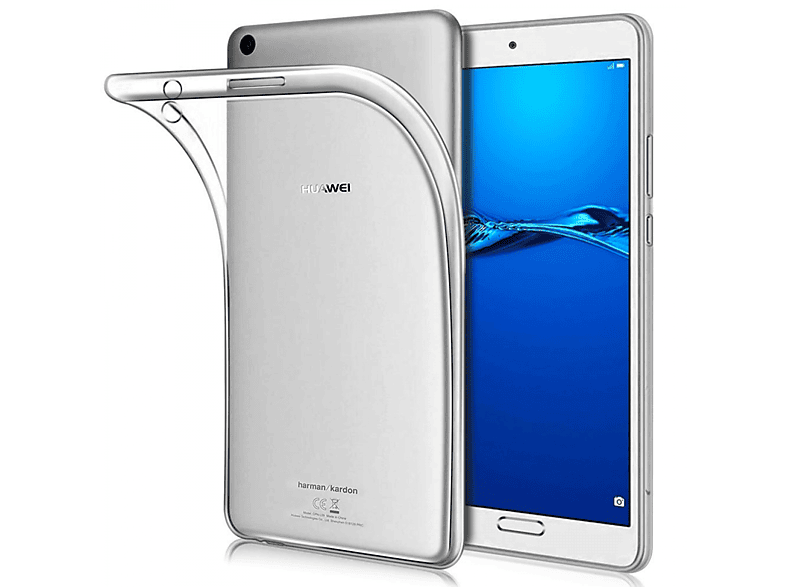 CASEONLINE Clear Tablethülle Backcover für Huawei Thermoplastisches Urethan, Transparent | Tablet Backcover
