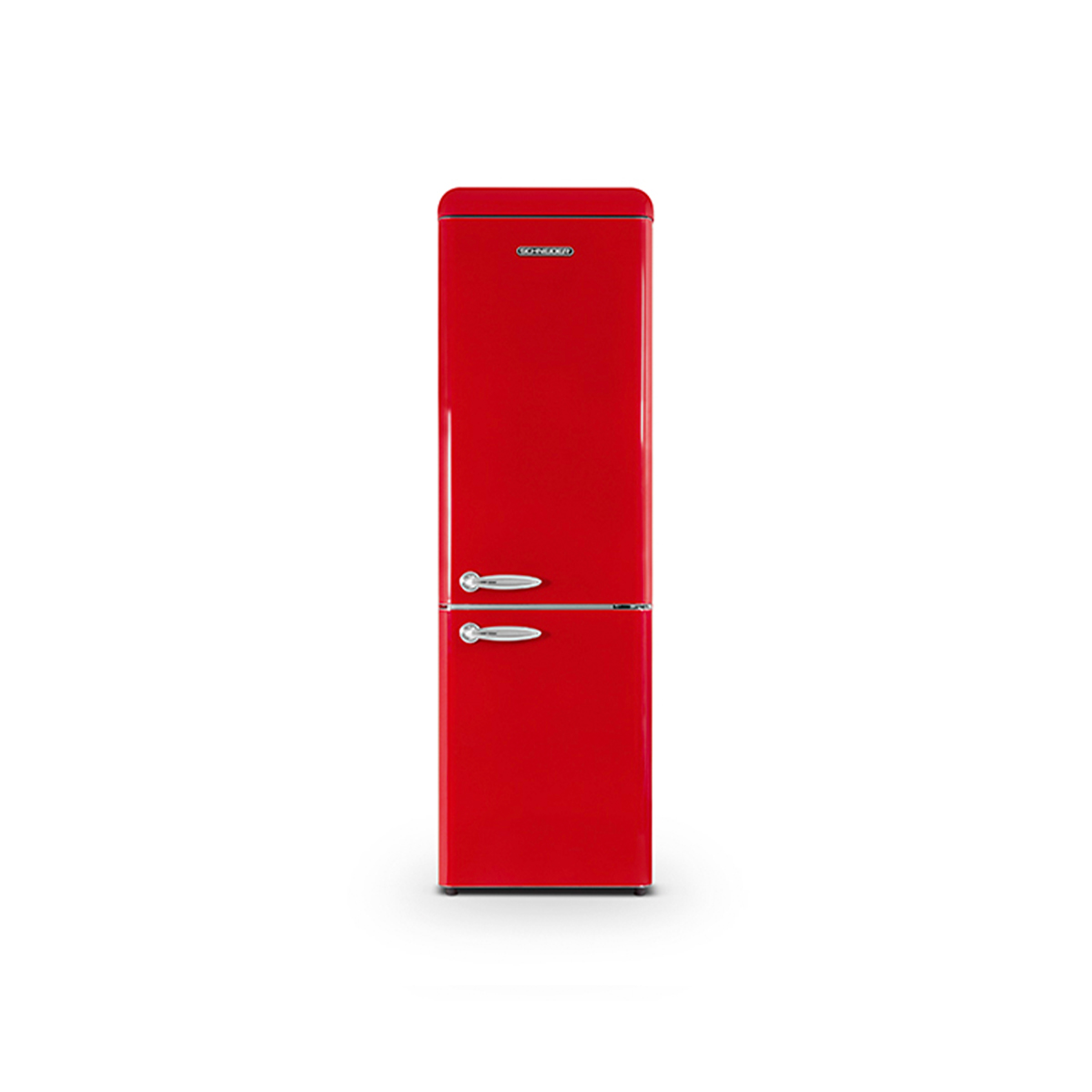 Frigorífico Combinado - SCCB250VR SCHNEIDER, Frío Estático, Rojo