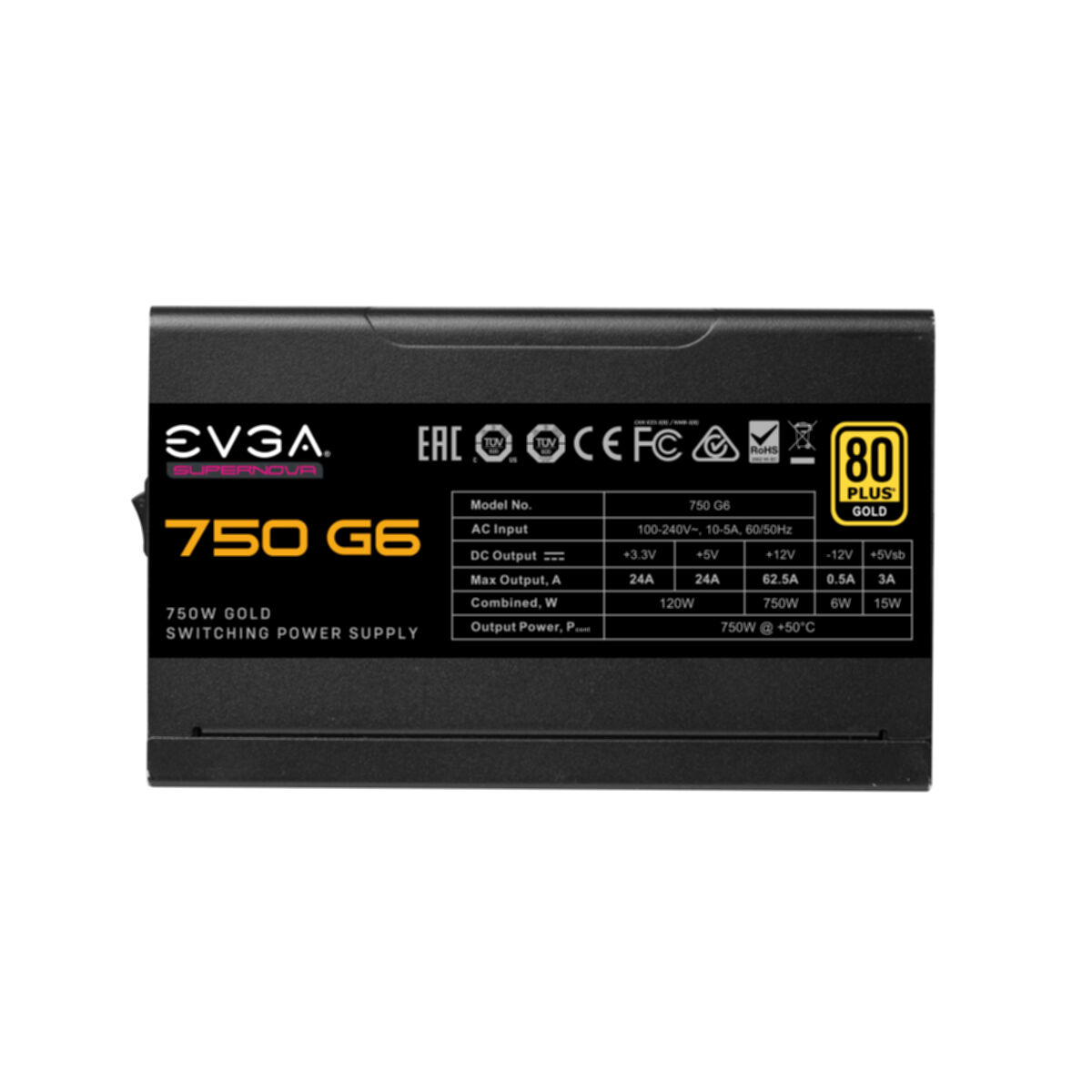 EVGA SuperNova 750 PC Watt 750 G6 Netzteil