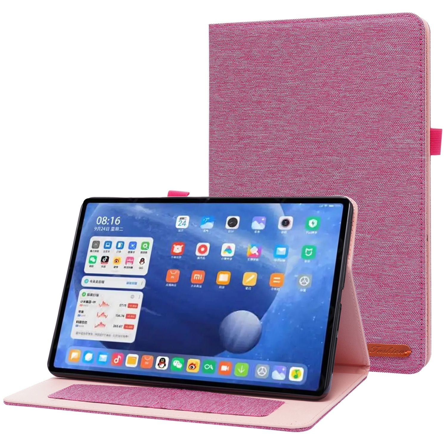 Xiaomi Tablethülle Rosa Kunstleder, für KÖNIG DESIGN Schutzhülle Bookcover