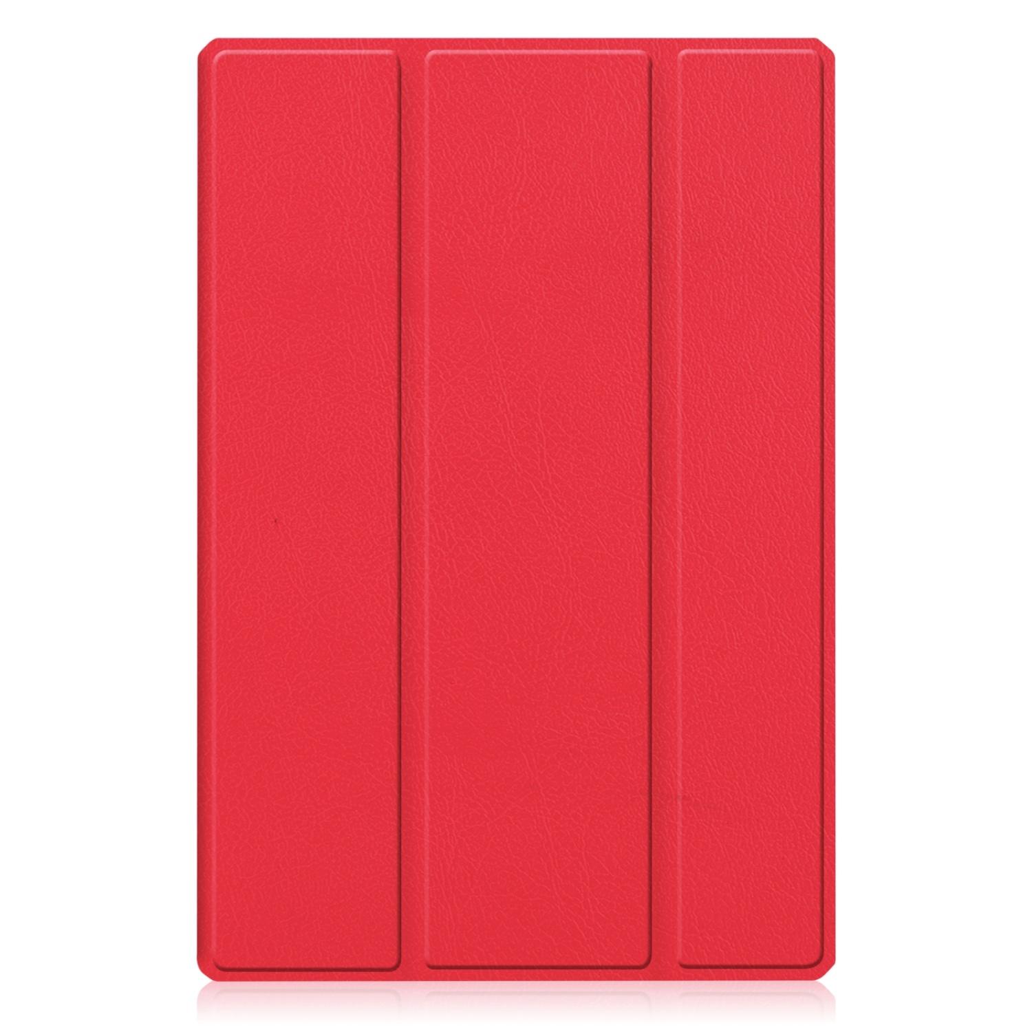 Samsung Tablethülle Kunstleder, Bookcover Schutzhülle für KÖNIG DESIGN Rot