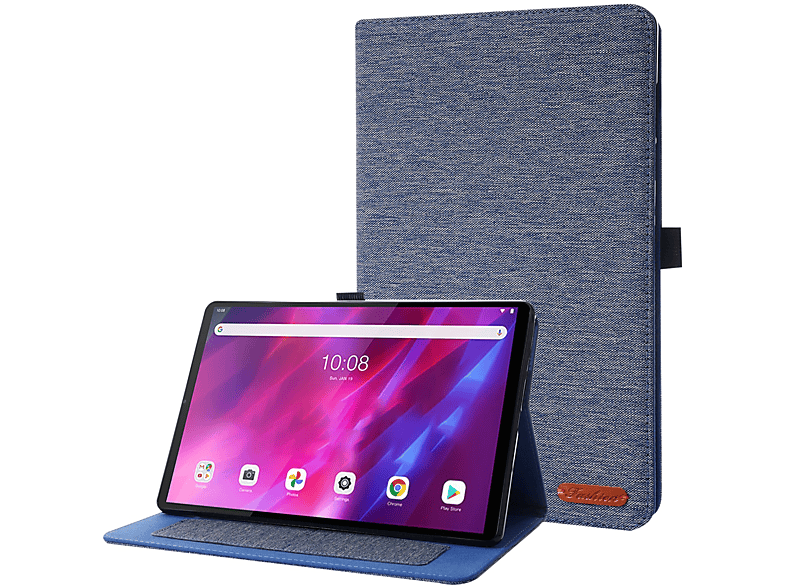 KÖNIG DESIGN Schutzhülle Tablethülle Kunstleder, Lenovo für Blau Bookcover