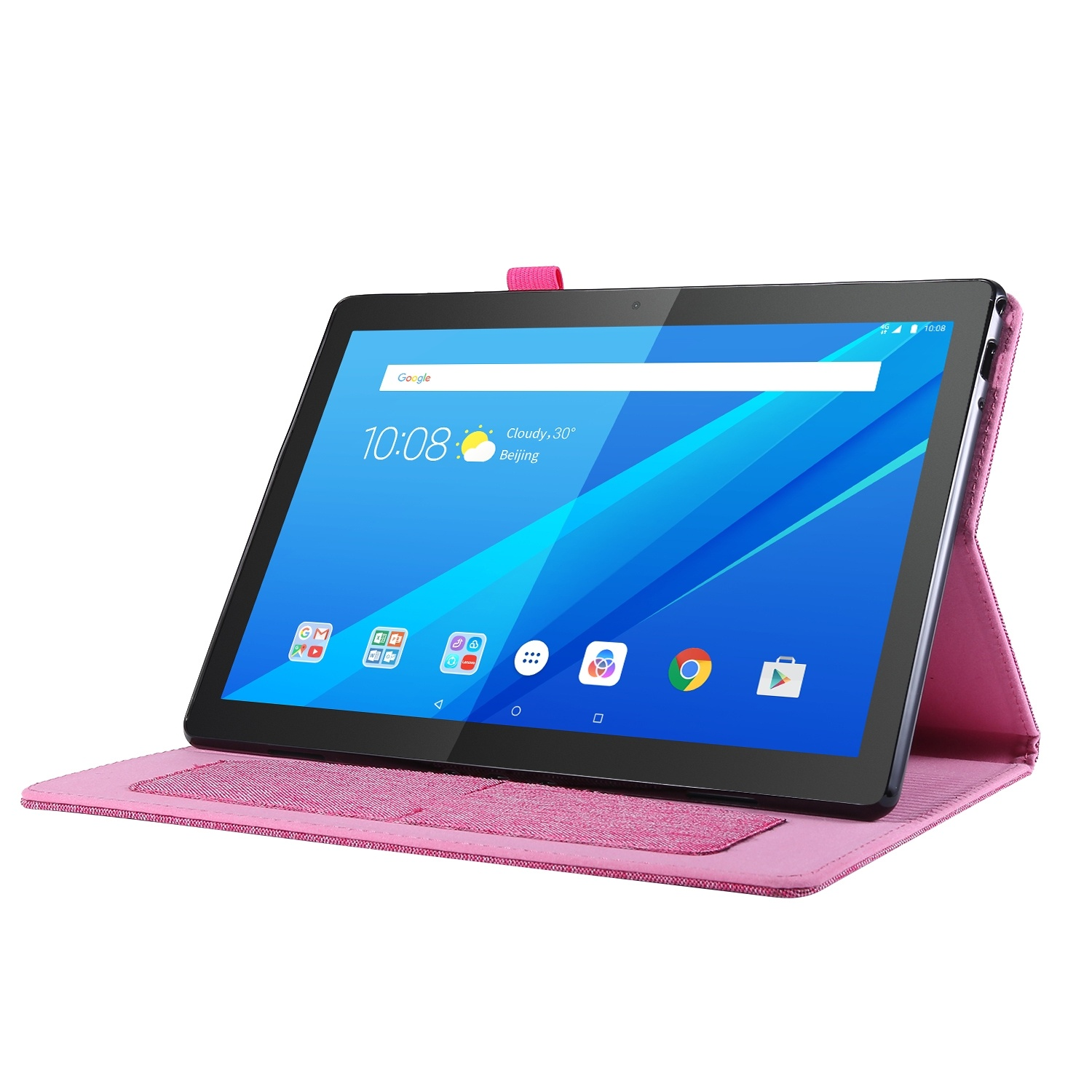 KÖNIG DESIGN Schutzhülle Tablethülle Rosa für Bookcover Kunstleder, Lenovo