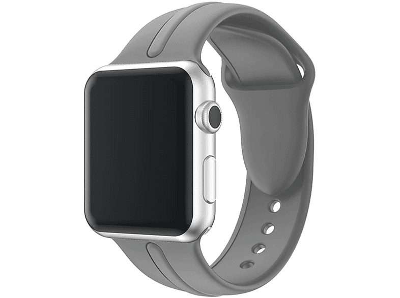 COVERKINGZ Silikonarmband 41mm, Grau Watch Sport Apple, 8/7/6/SE/5/4/3/2/1, Ersatzarmband,